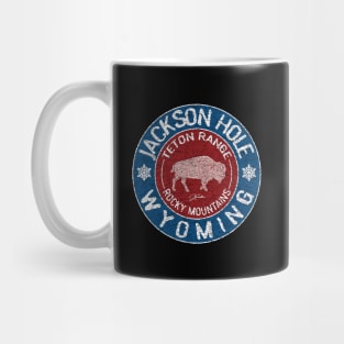 Jackson Hole, Wyoming, with Walking Bison Mug